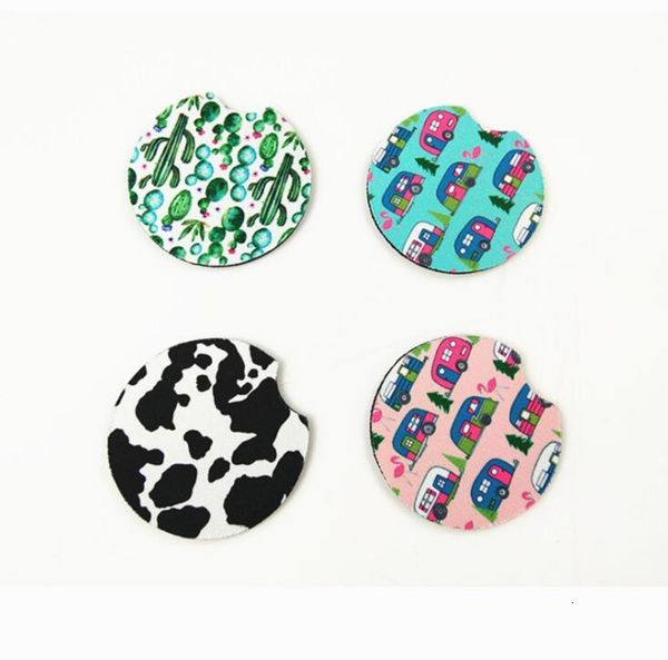 

mixed 18 style baseball softball design neoprene holder coasters for car cup mugs mat contrast home decor accessories