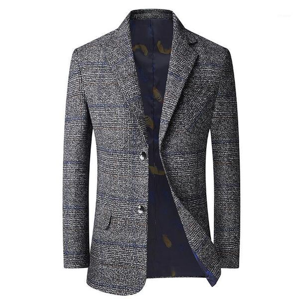 

2020 mens khaki blazer jackets casual dress long suit jacket m-3xl men clothing costume homme1, White;black