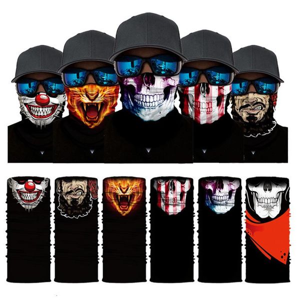 

the color face printed riding insect comfortable outdoor mask headband protection wrist mask scarf breathable band magic skull dhb904 plpdl