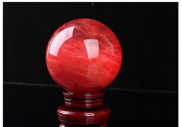

48--55 mm red crystal ball red smelting stone crystal ball sphere crystal healing crafts home docora wmtuvg mywjqq