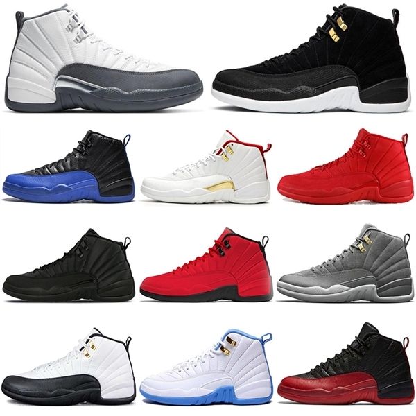 

wholesale satin\wholesale\rretro mens sport shoes 12s junpman 12 university gold indigo flu game royal dark conord trainers sneakers