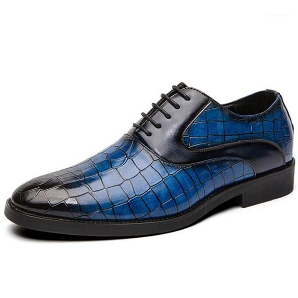 

dress shoes leather men's large size patent shiny pointed business color matching 481, Black
