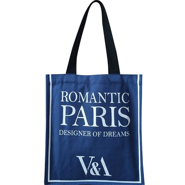 

youda canvas cotton simple fashion print zipper shopping bags girls solid color life casual pacakge handbag book shoulder pouch c1223