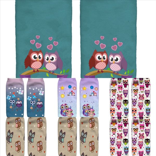 

kjawf men quality classic breathable hypervenom socr sock brand new socks animal print owl men high cotton business, Black