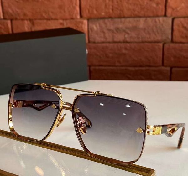 

men square sunglasses gold grey shaded design sunglasses uv protecton with box, White;black