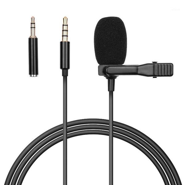 

microphones omni-directional condenser lavalier microphone with foam windshield for huawei smartphone tablet lapcamera1