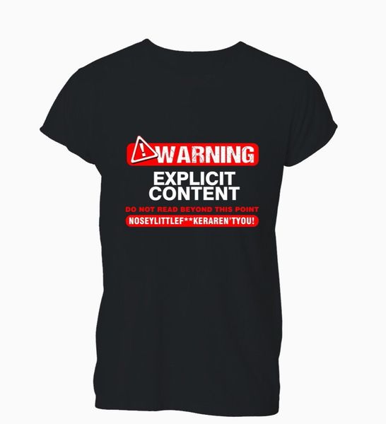 

sport new men t shirt fashion popular style man warning explicit content funny humour rude t-shirt mens