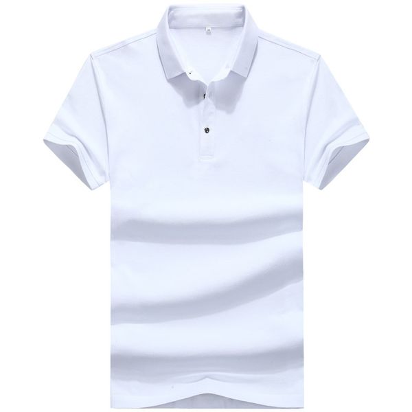 

2021 brand new summer new men's polo shirts lapels short sleeve polo shirt for male slim polo shirt, White;black