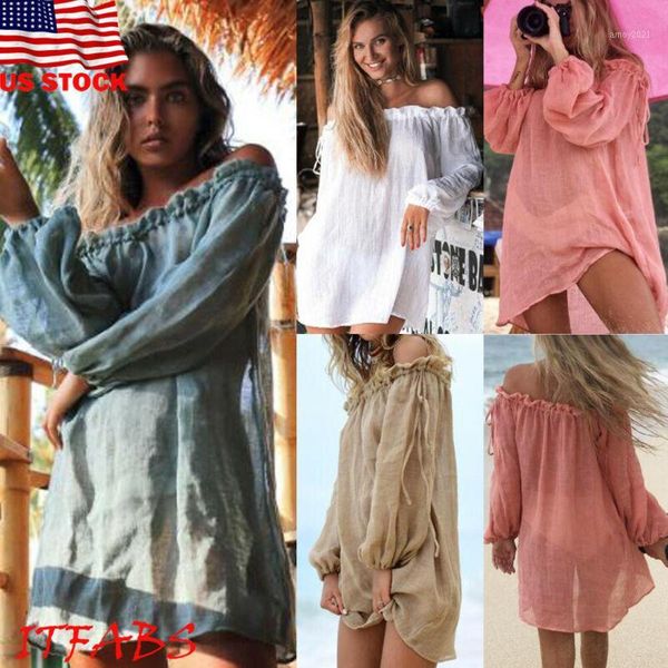 

women's swimwear 2021 women's off shoulder bathing suit lace crochet bikini cover up summer beach dress1, White;black