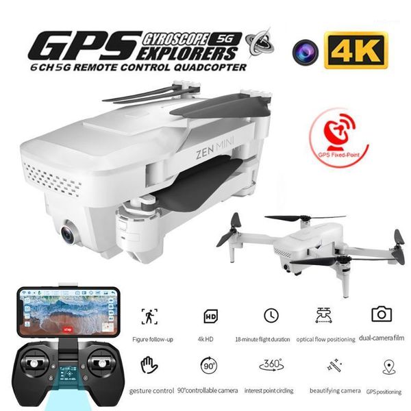 

visuo xs818 zen mini gps drone with 5g wifi fpv 4k hd dual camera optical-flow rc quadcopter rc helicopters drone toy1
