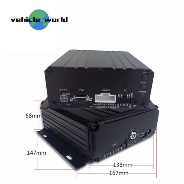 

kits 4ch mdvr 1080p hdd mobile dvr black box for vehicle car truck school bus1, Black;white