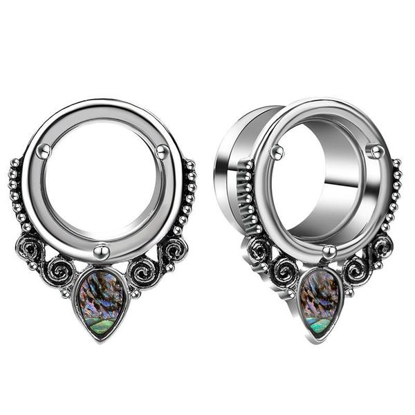 

hoop & huggie 1pair round water drop ear studs creative plugs women piercing jewelry, Golden;silver