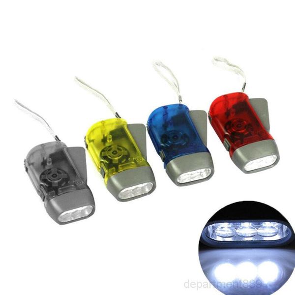

a-3led camping torches energy-saving flashlight dynamo night light outdoor hand press crank torche