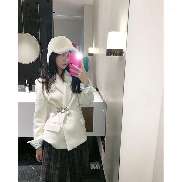 

new fashon women woolen coat warm long sleeve turn-down collar outwear jacket ladies autumn winter casual elegant overcoat1, Black