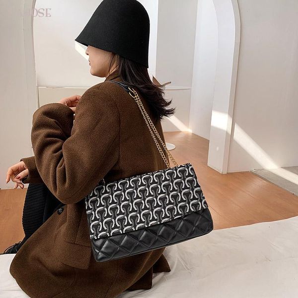 

shoulder bag lozenge lady designer famale handbags fashion girl bags handbag corduroy for women