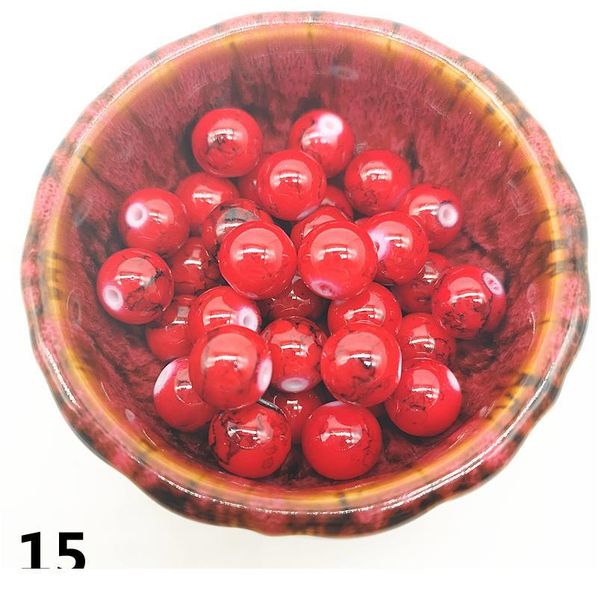 

wholesale 4/6/8/10mm czech glass beads round charm loose spacer beads black painted for jewellery making diy brac qylfdi, Crystal