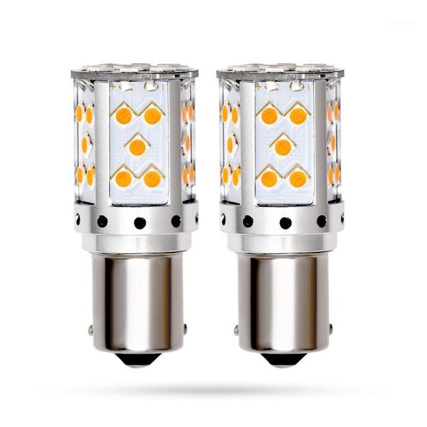 

100x 1156 ba15s p21w car led light 7440 t20 3030 35 smd canbus no error for turn signal lamp dc 12v1