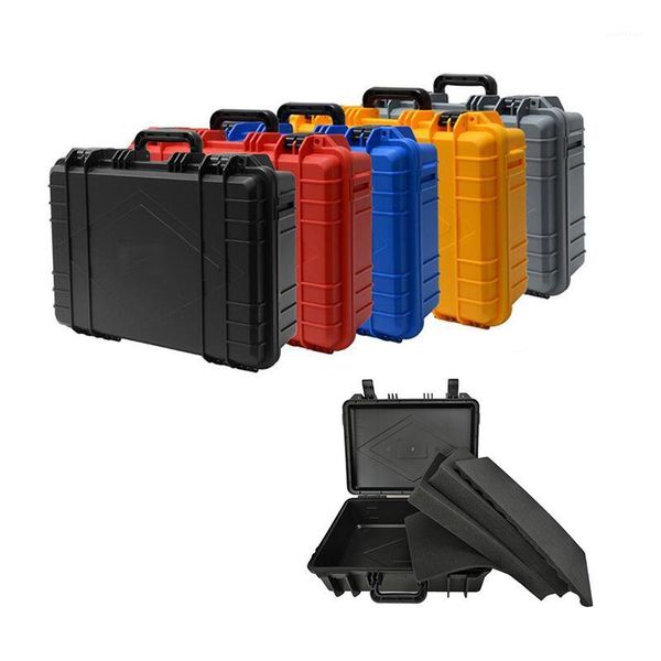 

470x360x168mm abs plastic toolbox safety instrument tool box protective toolbox equipment suitcase impact resistant with foam1