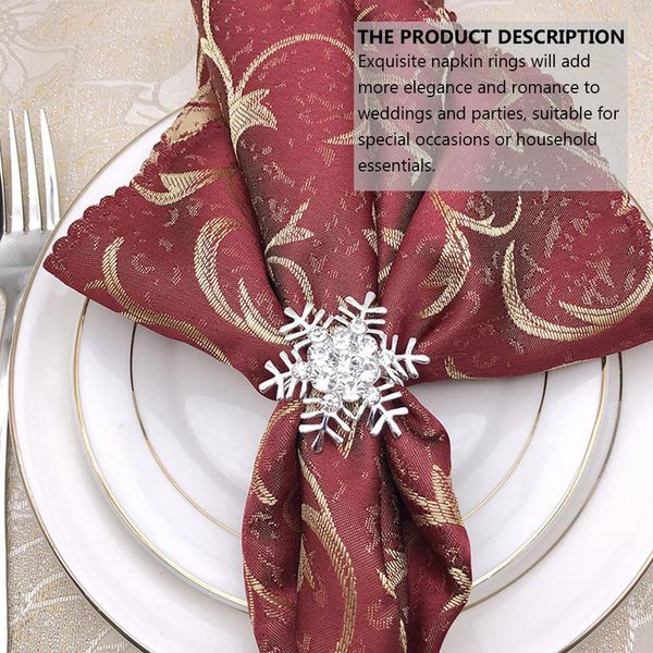 

6pcs napkin clasps napkin rings alloy napkin rings buckles xmas rings for tableware christmas party wmtksv xhhair