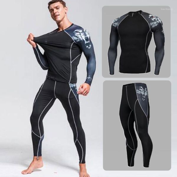 

running pants 2021 compression sports tights men jogging leggings fitness gym clothing sport trousers1, Black;blue