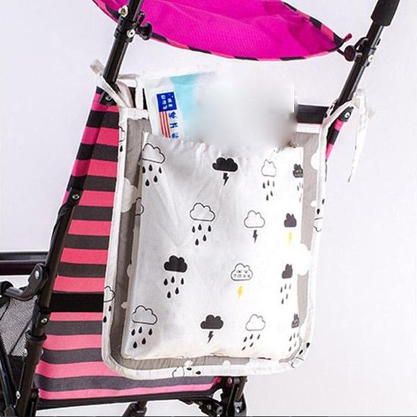 

baby carriage bag children's storage pockets hanging pushchair milk bottle holder toy diaper bag
