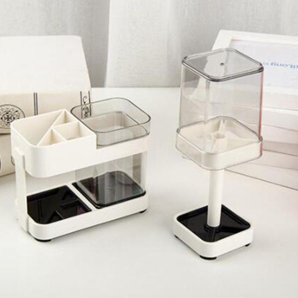 

toothpaste holder with a dust-proof toothbrush holder