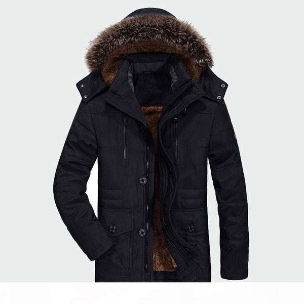 

winter coats new jacket men plus velvet thickening warm windproof jackets men's casual hooded coat mens clothing 6xl ml036, Tan;black
