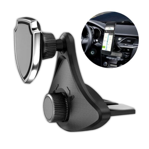 

mount magnetic holder rotatable cd slot stand for cell phone car accessories u1jf