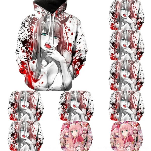 

2ryvi нью-косплей свитера франки обнулить two3d vi riman нового riman дорогой франки hoodie нулевой two3d дорогой анимации косплей свитер то, Black