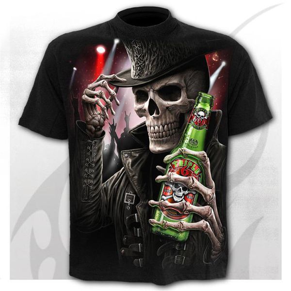 

2020men skull ghost rider cool 3d print shirts anime horror kawaii men clothing