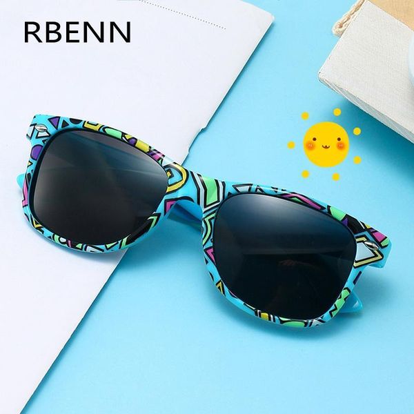 

rbenn 2020 new kids polarized sunglasses fashion classic boys girls sun glasses multi colors safety baby shade uv400 protection1, White;black