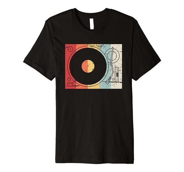 

summer men tee shirt premium | retro record player turntable vinyl dj t-shirt сшитой футболка спортивная с капюшоном толстовка толстовка