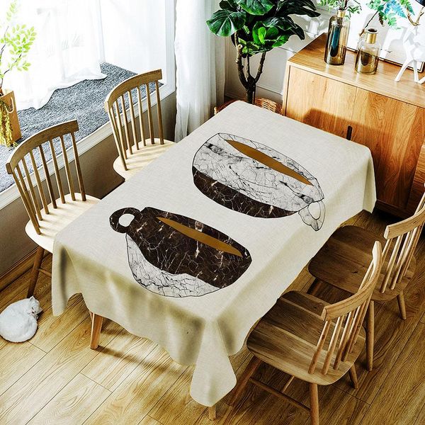 

скатерть 3d водонепроницаемый скатерть прямоугольная для dinner главная кухонный стол декоративные полиэстер чай таблица обложка jllajv ffsh