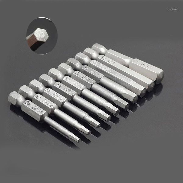 

8 10 pcs set 50mm 1/4 inch hex shank magnetic hex head screwdriver bits electric driver bits hand tools screwdriver drill bit s21