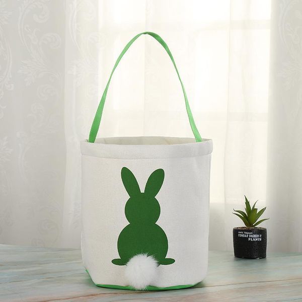 

canvas easter basket bunny ears good quality easter bags for kids gift bucket cartoon rabbit carring eggs bag eef3963