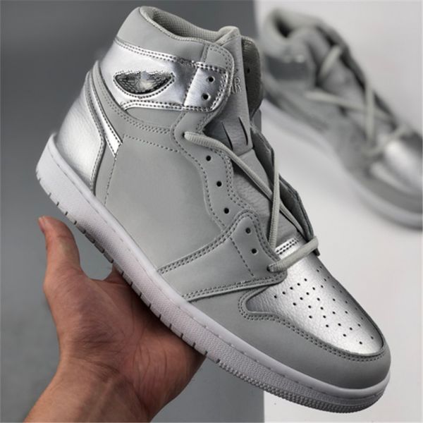 

1 high light smoke grey red retro varsity jumpman great quality for women men sports sneakers 1 basketball shoes eur36-45