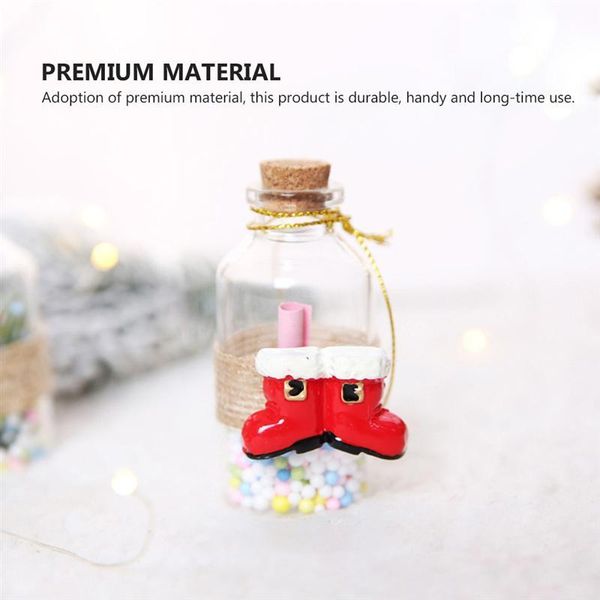 

6шт / коробка мини бутылки подвеска желающих бутылки новогоднее украшение пожелание bottle подвески пустой стакан рождество подвески bbygcp