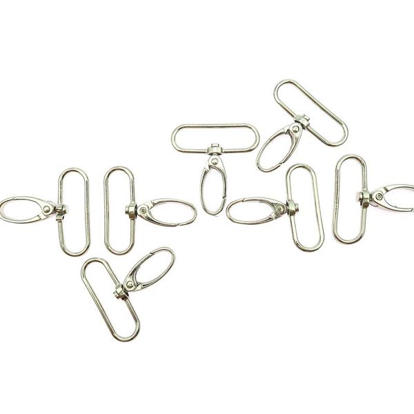 

10pcs металла пряжки металла брелок клип поворотный trigger key крючки застежка клип брелок стопорное кольцо собака цепи воротник оснастки w