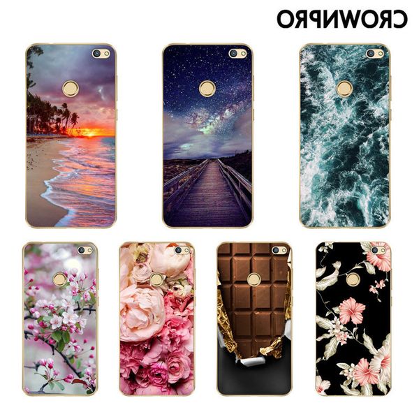 

crownpro silicone honor 8 case cover 5.2" for huawei p8 soft tpu phone shell p9 lite year