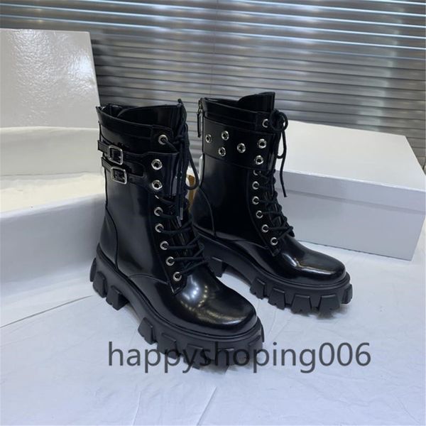 

fashion women boots platform boot spaceship ankle boots black red heel flamingos medal boots heavy classic shoes sneakers