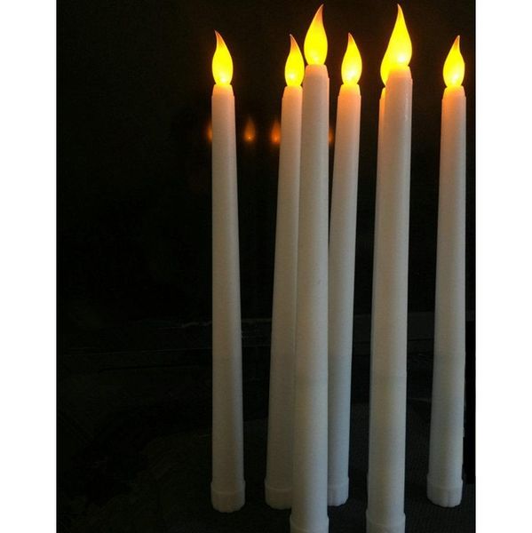

home led 11 inch led battery operated flickering flameless ivory taper candle lamps stick candle wedding table room chu jlliij sport777