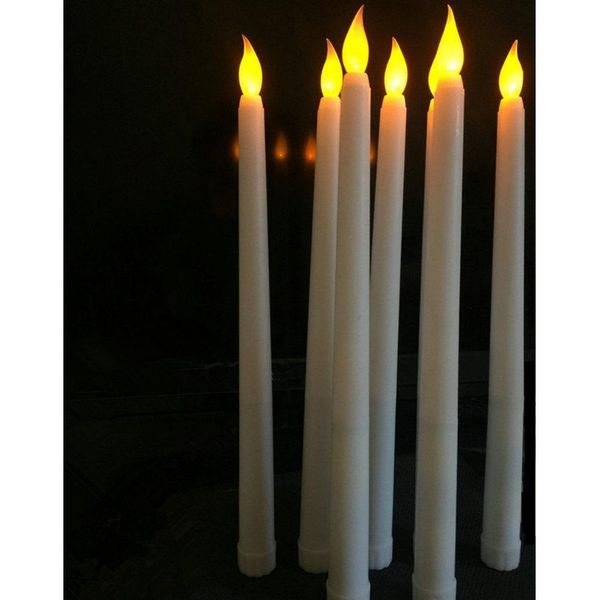 

home led 11 inch led battery operated flickering flameless ivory taper candle lamps stick candle wedding table room chu jlliij sport777