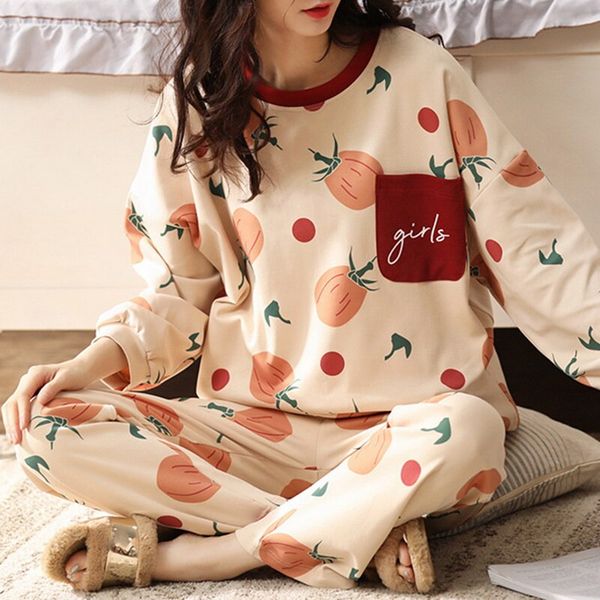 

3pieces/lot spring autumn cotton cartoon pajamas set women pyjamas homewear long sleeve sleepwear plus size home clothes night suit female, Black;red