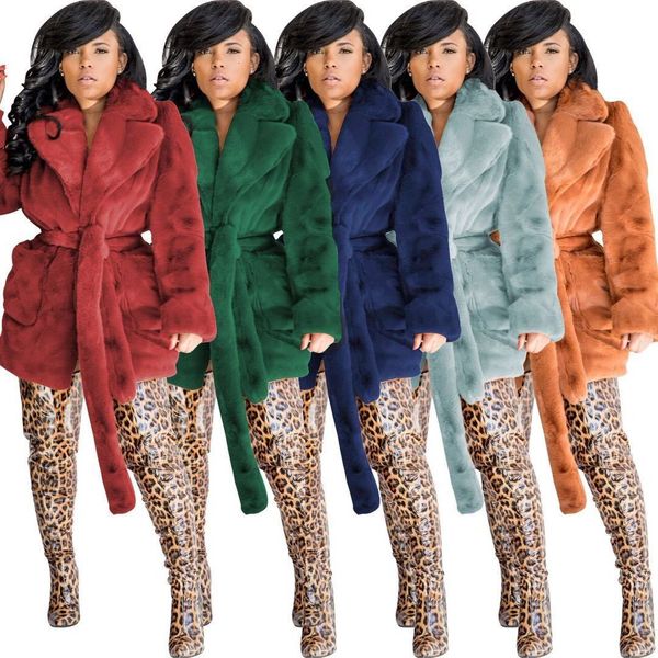 

m1007 winter fashion rabbit fur ladies long coat design