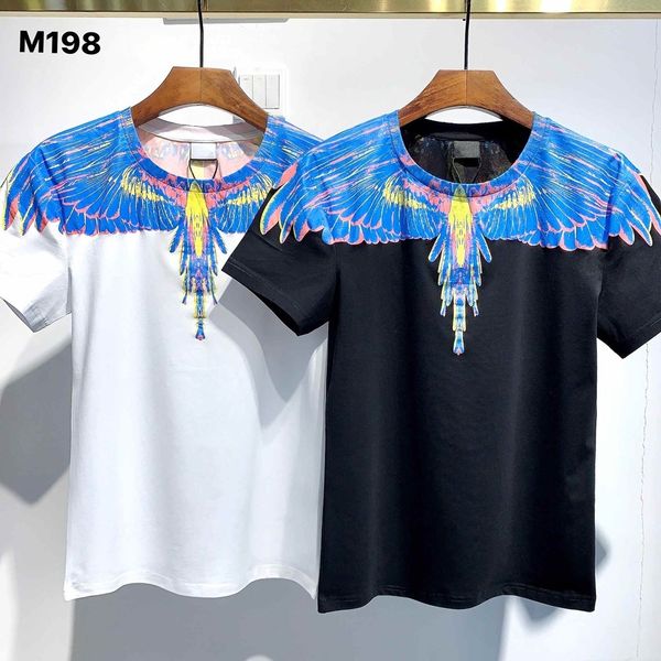 

transport of high-quality cotton t-shirts summer, 2021, european and american short-sleeved t-shirt fashion and casual printed at198, White;black