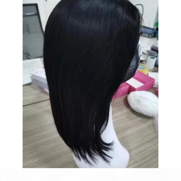 

indian raw virgin hair lace wigs silky straight 4x4 lace front bob wig short bob wigs wholesale remy hair, Black;brown
