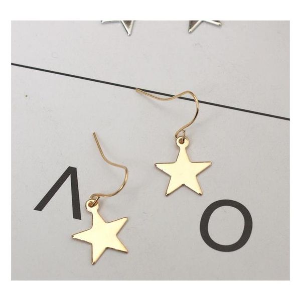 

europe and the united states minimalist simple wild geometric girl floral cute five-pointed star earrings earrin sqcfdi new_dhbest, Silver