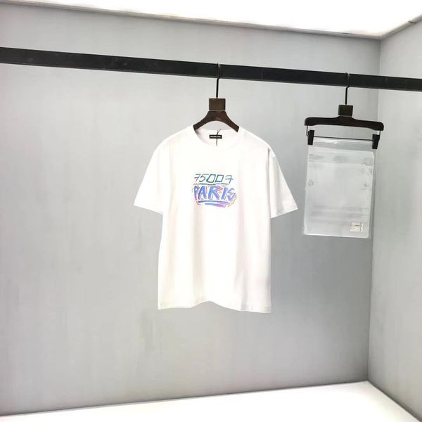 

2020ss spring and summer new high grade cotton printing short sleeve round neck panel t-shirt size: m-l-xl-xxl-xxxl color: black white mm84