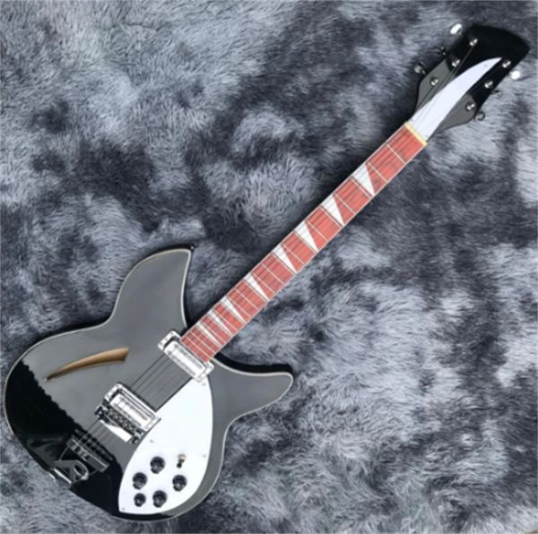 

the guitar is made exclusively. half hollow rick 360 electric guitar 6 strings black. delivery guitars guitarra