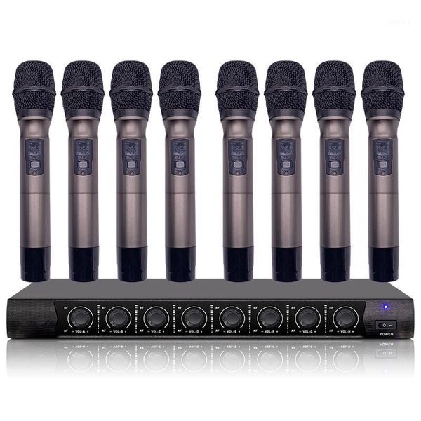 

wireless microphone system 8-channel handheld microphone for marriage stage karaoke family ktv stage1